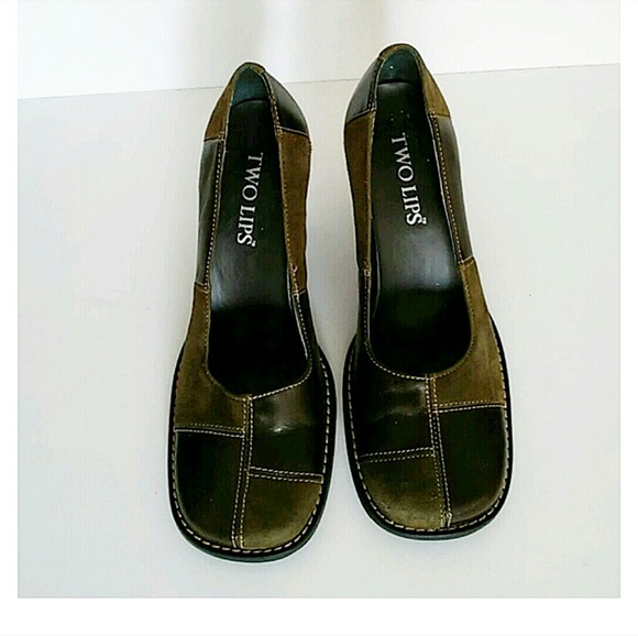 🌹 TWO LIPS | Suede and Leather Pumps - Picture 2 of 8